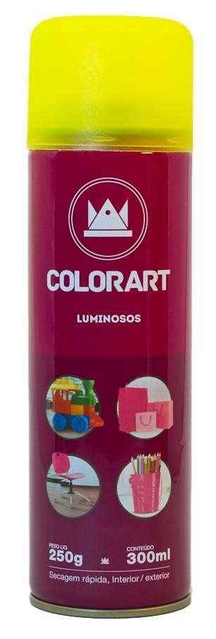 SPRAY AMARELO LUMINOSO COLORART - UND