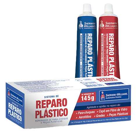 VEDA CHOQUE - REPARO RAPIDO PECAS PLASTICAS COMP A+B 145G+145G SHERWIN WILLIAMS - UND