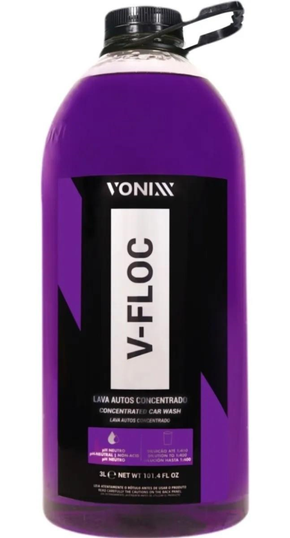 V-FLOC SHAMPOO AUTOMOTIVO CONCENTRADO 3L VONIXX - UND