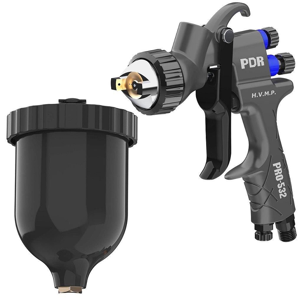 PISTOLA PINTURA GRAV. HVMP B. 1,4MM 600ML PRO-532 PDR - UND