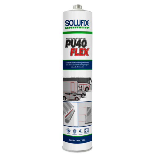 ADESIVO SELANTE BEGE KPO TUBO PU 40 FLEX 300ML 347G SOLUFIX - UND