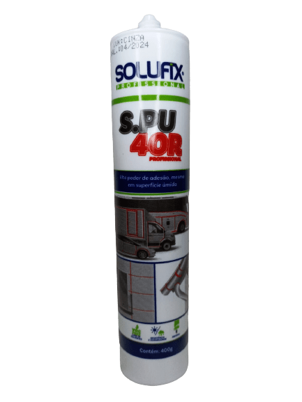 ADESIVO SELANTE CINZA KPO TUBO S.PU 40R 400G SOLUFIX - UND