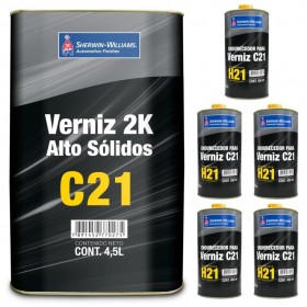 KIT GALAO VERNIZ C21 2K ALTO SOLIDOS (4,5L+5 END. H21)  SHERWIN WILLIAMS - UND