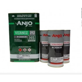 KIT GALAO VERNIZ ALTO SOLIDO 2:1 5L ANJO CARBON (A+B+B+B) - UND