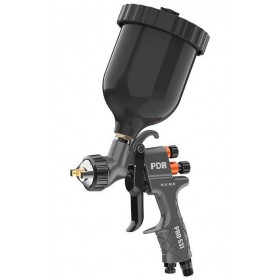 PISTOLA PINTURA GRAV. HVLP B. 1,2MM 600ML COPO PRETO PRO-531P PDR - UND